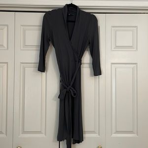 Long sleeve wrap dress